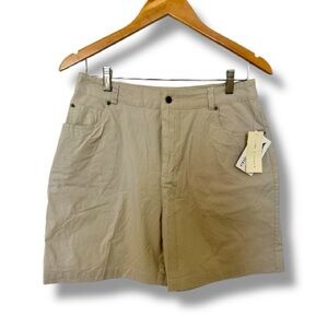 Lord & Taylor Linen Blend Shorts Beige Size 10 NWT Classic Summer